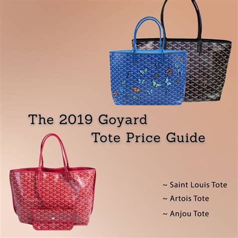 goyard tote small vs large|Goyard bag price list.